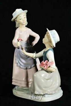 NAO Lladro Spain Porcelain Figure ° Flower Children from 1983 ° Rare Model