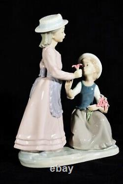 NAO Lladro Spain Porcelain Figure ° Flower Children from 1983 ° Rare Model