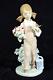 NAO Lladro Spain Porcelain Figure ° Gardener ° Flower Girl with Bird 1992