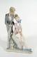 NAO Lladro Spain XXL porcelain figurine ° Biedermeier couple 1984 ° flowers cavalier