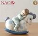 NAO (Nao) Napping on a Rocking Horse 1476 Lladr&oacute; Spain Figurine