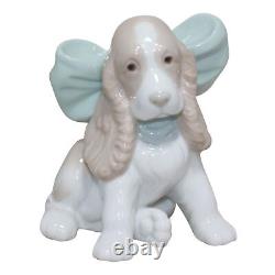 NAO Puppy Present. Porcelain Puppy Figure