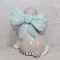 NAO Puppy Present. Porcelain Puppy Figure