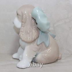 NAO Puppy Present. Porcelain Puppy Figure