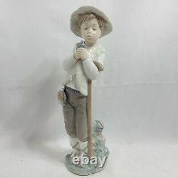 NAO Shepherd Boy With Bird Figure Made in Spain by Lladro