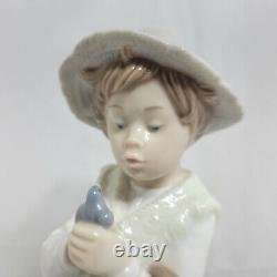 NAO Shepherd Boy With Bird Figure Made in Spain by Lladro