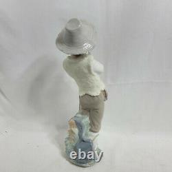 NAO Shepherd Boy With Bird Figure Made in Spain by Lladro