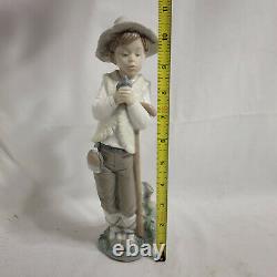 NAO Shepherd Boy With Bird Figure Made in Spain by Lladro