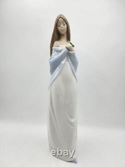 NAO by LLADRO 1344 Brillo Tall Floral Maiden Woman Porcelain Figure 13.5H