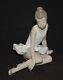NAO by LLADRO Porcelain Figurine Sitting Ballerina, Handmade in Spain
