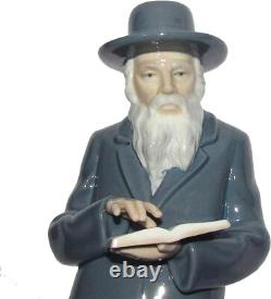 NAO by LLADRO porcelain Rabbi, Old Jewish Man figurine, 12 inches