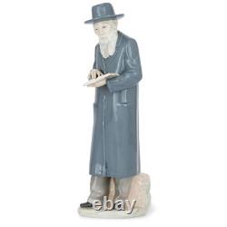 NAO by LLADRO porcelain Rabbi, Old Jewish Man figurine, 12 inches