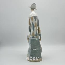 NAO by Lladro 0028 Sad Harlequin with Mandolin Figurine Spain 37 Cm