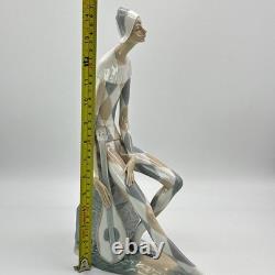 NAO by Lladro 0028 Sad Harlequin with Mandolin Figurine Spain 37 Cm