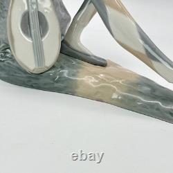 NAO by Lladro 0028 Sad Harlequin with Mandolin Figurine Spain 37 Cm