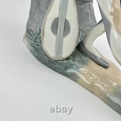NAO by Lladro 0028 Sad Harlequin with Mandolin Figurine Spain 37 Cm