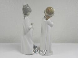 NAO by Lladro 2 Piece Figurines Girl with Dog & Girl with Doll Beautiful