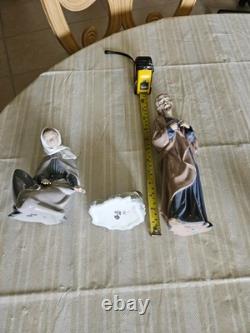 NAO by Lladro 3 pc Porcelain Nativity set Baby Jesus Mary & St. Joseph