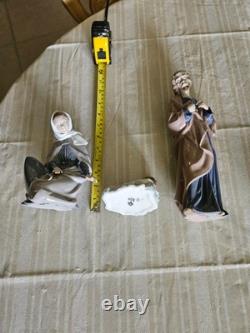 NAO by Lladro 3 pc Porcelain Nativity set Baby Jesus Mary & St. Joseph