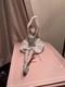 NAO by Lladro Ballet Exercise 1208 Seated Ballerina Porcelain Figurine Boxed