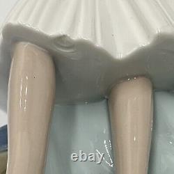 NAO by Lladro Daisa 1983 Ballerina Standing in front of Stool chair Rare READ