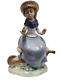 NAO by Lladro Figurine Girl Sitting on Wheelbarrow Excellent Condition