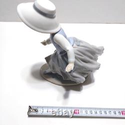 NAO by Lladro Figurine Girl with Hoop #B 26 Missing Hoop Porcelain Ceramic