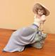 NAO by Lladro Girl Listening to the Bird's Songs #1042 Figurine Vtg 1987 Retired