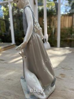 NAO by Lladro, Girl with Goose, porcelain figurine, handmade in Spain 3-29