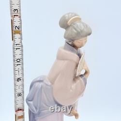 NAO by Lladro Japanese Girl with Fan Porcelain Figurine Geisha Spain 02000049