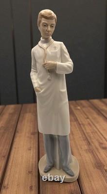 NAO by Lladro Male Doctor 1979 Stethoscope Porcelain Figurine 14 Inch