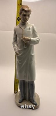 NAO by Lladro Male Doctor 1979 Stethoscope Porcelain Figurine 14 Inch
