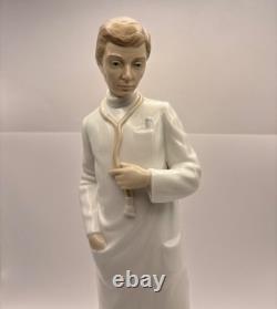NAO by Lladro Male Doctor 1979 Stethoscope Porcelain Figurine 14 Inch