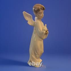NAO by Lladro Protecting Angel Figurine #1261 Boy with Dove