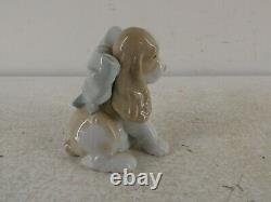 NAO by Lladro Spaniel Puppy With Bow Figure/Figurine 1349 Ornamental Piece G22