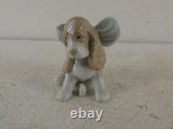 NAO by Lladro Spaniel Puppy With Bow Figure/Figurine 1349 Ornamental Piece G22