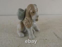 NAO by Lladro Spaniel Puppy With Bow Figure/Figurine 1349 Ornamental Piece G22