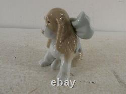 NAO by Lladro Spaniel Puppy With Bow Figure/Figurine 1349 Ornamental Piece G22