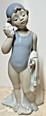 NAO by Lladro Whispering Waves BATHER Figurine Swimming