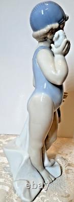 NAO by Lladro Whispering Waves BATHER Figurine Swimming
