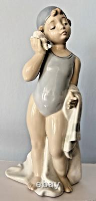NAO by Lladro Whispering Waves BATHER Figurine Swimming