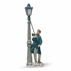 NEW Lamplighter Figurine Lladro Glazed Porcelain Inspired by Human Collection