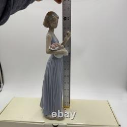 Nao By LLADRO My Little Bouquet Girl Holding Flowers 12.5 Porcelain Figurine