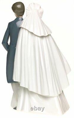 Nao By Lladro #1247 Unforgettable Dance Bnib Bride & Groom Wedding Love Rare F/s