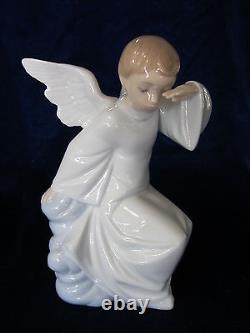 Nao By Lladro #1597 Watching Over You Brand New In Box Angel Save$ Free Shipping