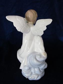 Nao By Lladro #1597 Watching Over You Brand New In Box Angel Save$ Free Shipping
