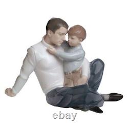 Nao By Lladro #1622 To Love And Protect Brand New In Box Father & Son Save$$ F/s