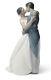 Nao By Lladro #1632 A Kiss Forever Bnib Love Bride & Groom Bridal Cake Topper Fs