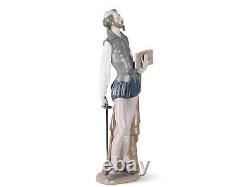 Nao By Lladro #305 Don Quixote Reading Brand Nib Man With Sword Book Tall Save$$