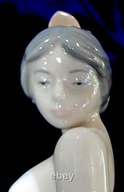 Nao By Lladro #418 Flamenco Bnib Lady Flamenco Dancer Blue White Dress Spanish